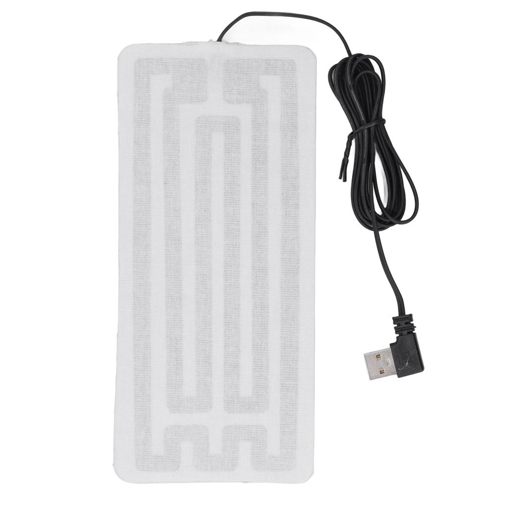 USB нагревательная пленка 7.5x3.5in безопасная прочная машинная стирка из углеродного волокна USB нагревательная подушка для талии и тела