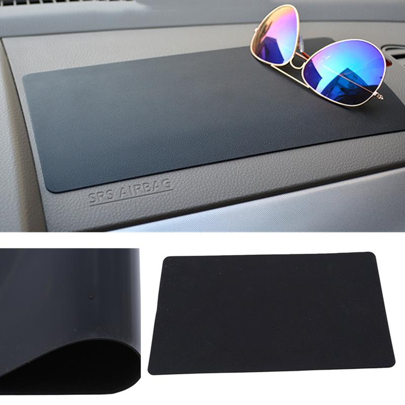 Большой автомобильный коврик для приборной панели, липкий противоскользящий коврик из ПВХ, силиконовый противоскользящий коврик для хранения, нескользящий липкий коврик для ключей телефона