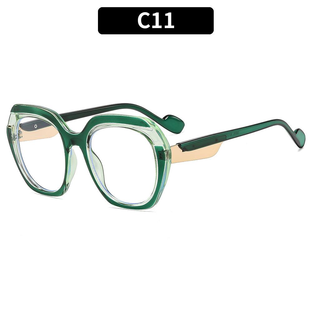European and American new large-frame personalized color matching sunscreen advanced sunglasses elegant simple and versatile street sunglasses women