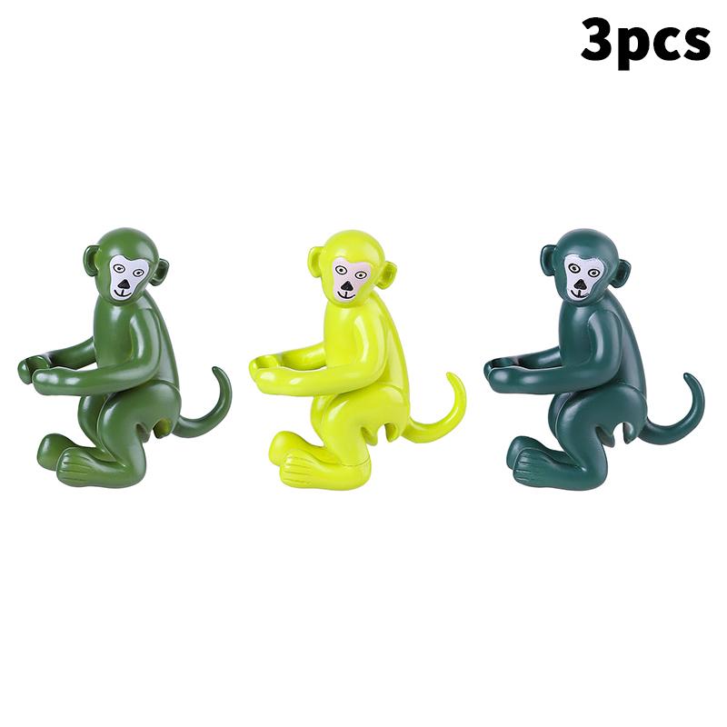 3 шт. Милые колышки для растений в виде кролика и обезьянки, подставка для поддержки растений, гидропонный стабилизатор, пластиковые держатели для саженцев, стеблей и черенков