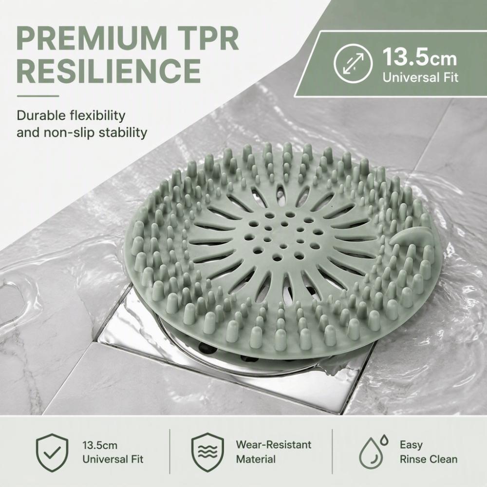 4 PCS Pink Green Floor Drain Strainer Anti-Clog Design Bathtub Drain Cover Bathtub