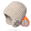 Unisex Men Women Winter Warm Plush Knitted Benines Snow Fashion Skullies Hat New Outdoor Coldproof Ear Protection Wool Caps