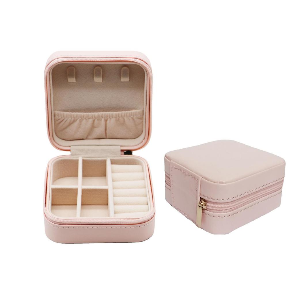 Korean Style Portable Jewelry Storage Box for Rings and Earrings – Travel Size