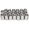 20Pcs Thread Repair Reducer Nut Thread Conversion Sleeve Bushing Screw Fastening M12 X 1.252.5D