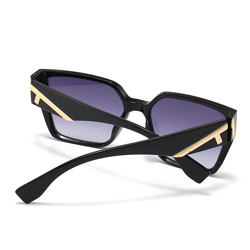 Fentjia Super Texture Square Decorative Sunglasses Men's Fashion Street Photography Sunglasses Sunglasses Women 2320