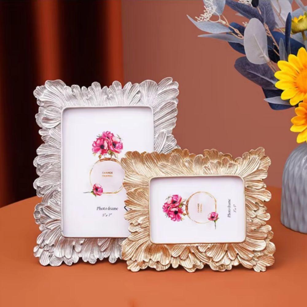 Антикварный держатель для фото, легкая фоторамка, украшения, рамки для фотографий в виде листьев, гостиная