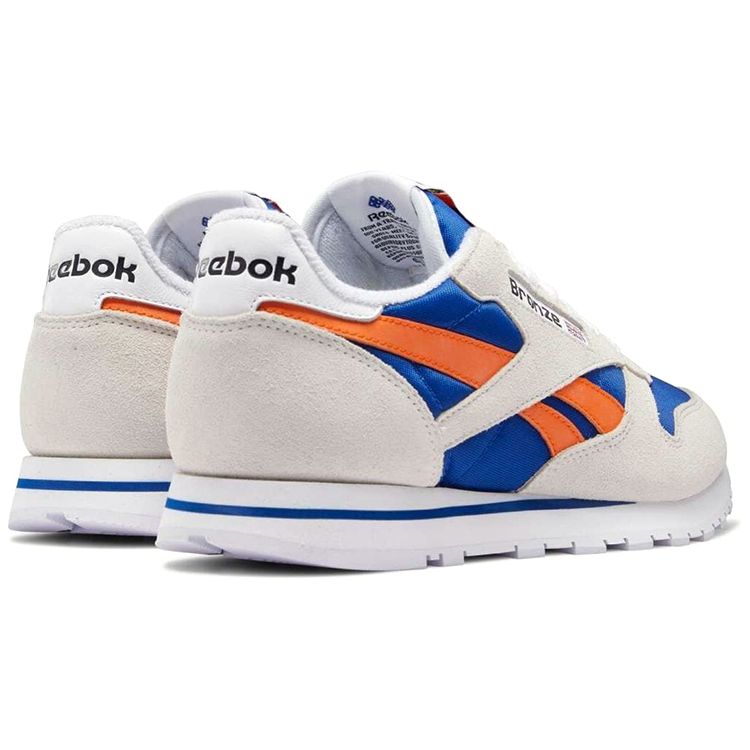 Reebok Бронзовые 56K x Классическая кожа New York Knicks Меловой Классический Кобальтовый Оранжевый Slam Унисекс Кроссовки GZ3878