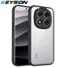 KEYSION Прозрачный чехол для телефона для Redmi Note 15 Pro 4G 15 Pro+5G Силикон+ПК Прозрачный противоударный чехол для телефона для Redmi Note 15 5G