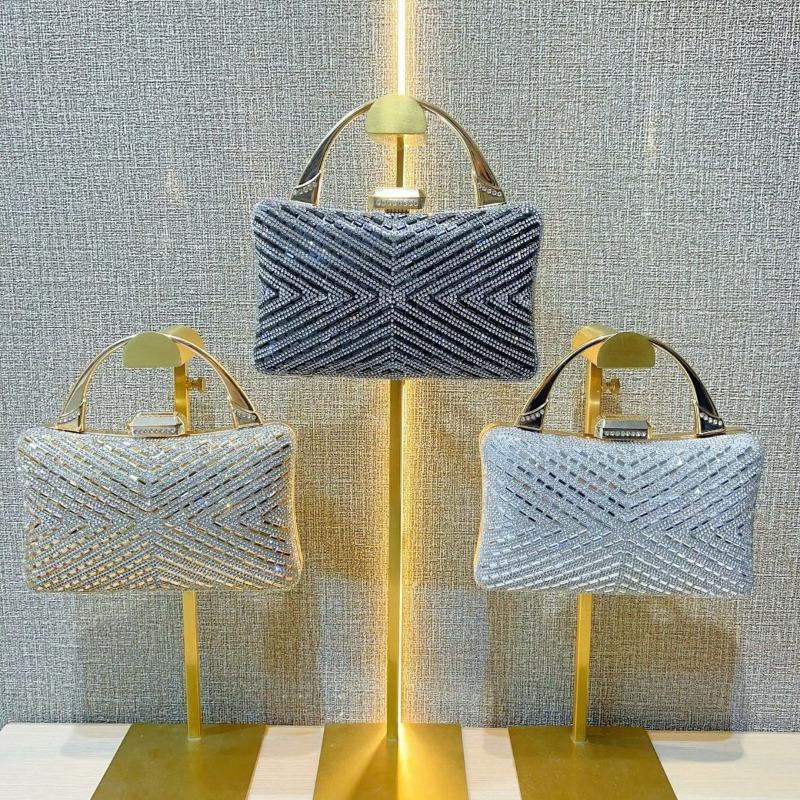Diamond Handbag Dinner Bag Banquet Clutch Bag Women's Single-shoulder Crossbody Chain Small Bag