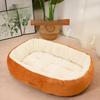Кошачий наполнитель Четыре сезона Универсальный Закрытый Большой Овальный Наполнитель Утолщенный Зимнее тепло Зимний Коврик для маленькой собаки Будка