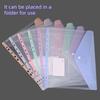 High-Capacity Binder Pockets Transparent Document Pouch Home Use Loose-leaf File Bag  Stationery