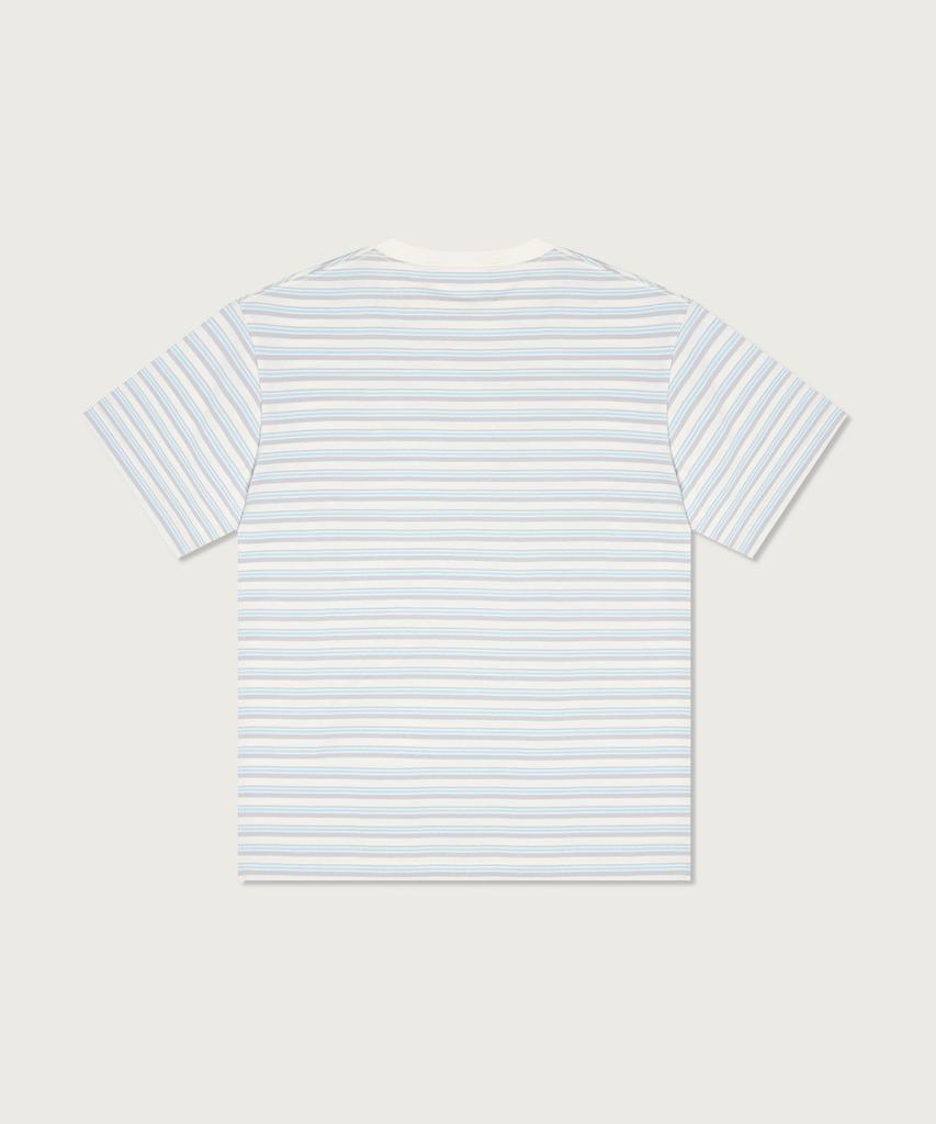 CHAMPION Striped T-Shirt Ecru