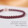 Handmade Natural Red Garnet Bracelet Women With Strawberry Crystal Multi-Layer Stackable Design Chinese Style