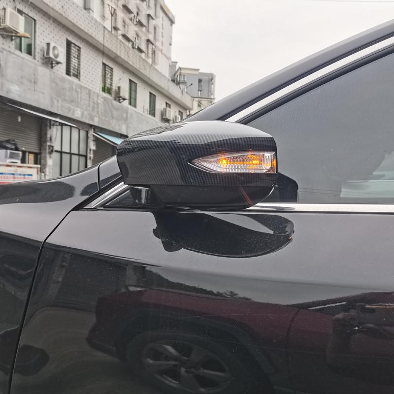 Для Nissan Maxima A36 2016 АБС Черный Карбон Накладка на Зеркало Заднего Вида Боковое Крыло Двери Наклейка Отделка Аксессуары