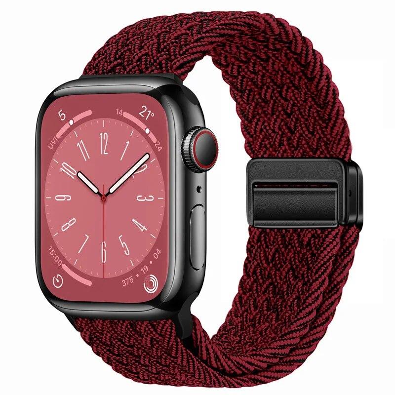 Нейлоновый ремешок для Apple Watch 44 мм, 45 мм, 49 мм, 42 мм, 38 мм, 40 мм, 41 мм, ремешок для часов, браслет для iWatch Series Ultra 9, 8, 7, 6, 5, 4 SE, 3 ремешка