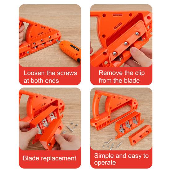 Drywall Chamfer Plasterboard Fast Cutter Hand Planer Ergonomic Handle Widely Used 45/60 Degree Plasterboard Planing Tool with Sharp Blades