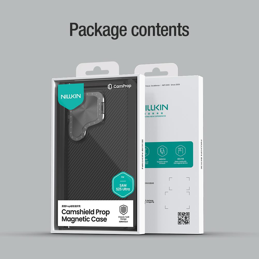 For Samsung Galaxy S25 Ultra Phone Case Nillkin CamShield Prop Magnetic Hard PC+TPU Shell Shockproof Back Cover