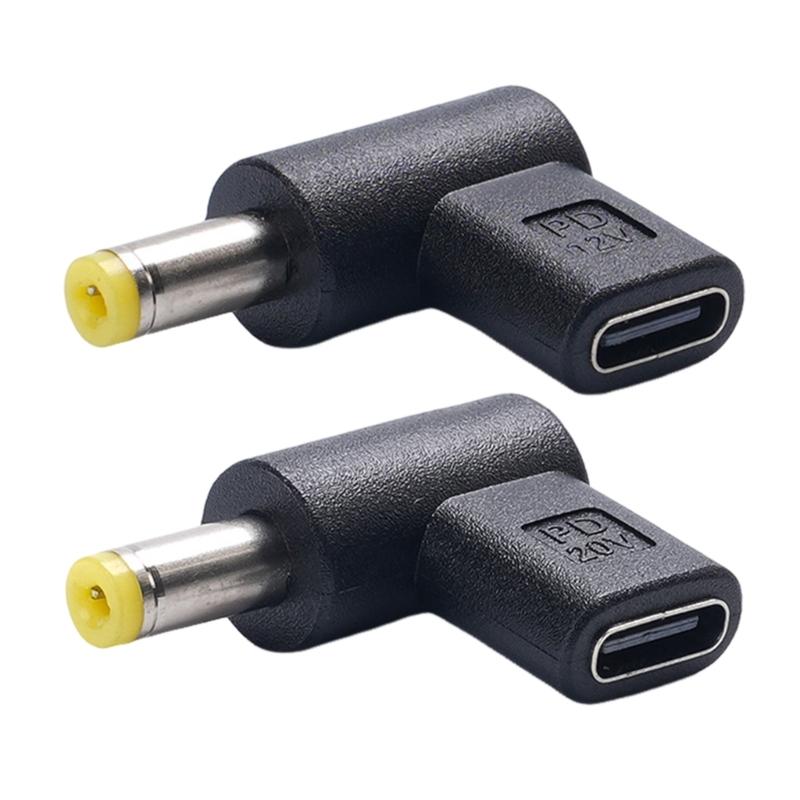 Зарядные адаптеры Type C Female на 4.8x1.7mm Male, 100W Быстрая зарядка для устройств 12V 20V