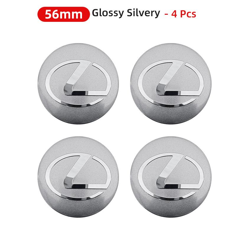 3D 4pcs 56mm 60mm 65mm Car Wheel Center Hub Cap Stickers Decal For Lexus GS IS LS500h ES260 ES300h RX350h NX260 UX260  LM LC