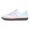 adidas Оригинальные SAMBA OG Нескользящие Устойчивые к истиранию Низкие Скейтбордические Кроссовки Унисекс Синий Розовый B75806(Команда354-)