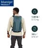 Osprey Hikelite LT 16L Туристический рюкзак Легкий дорожный дневной рюкзак с дождевиком Черный - Чехол, Унисекс,