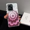 Чехол для Vivo Y56 5G, Y16, радужный градиентный, с цветочным рисунком, прозрачный, противоударный, с защитой объектива камеры