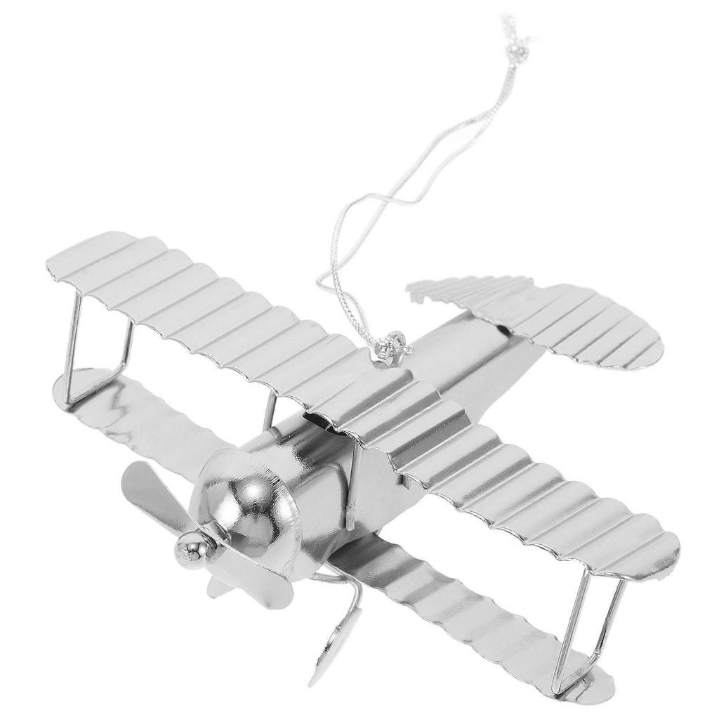 Retro Airplane Model Vintage Plane Model Cast Iron Small Airplane Model Craft Decoration Hanging Small Plane Model Holiday Home Decor
