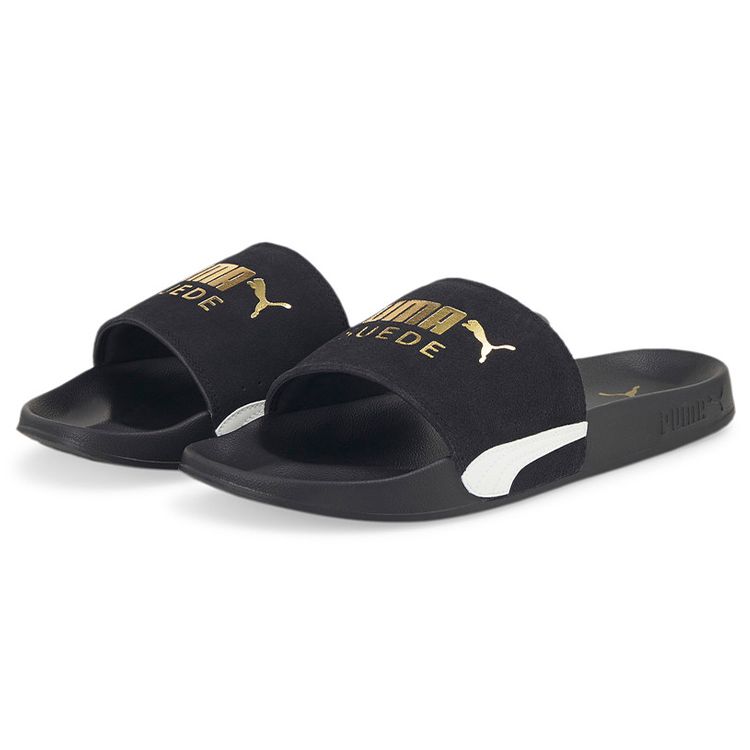 Puma Кроссовки Leadcat 2.0 Suede Classic Slide Black Unisex Team-Gold 384872-01