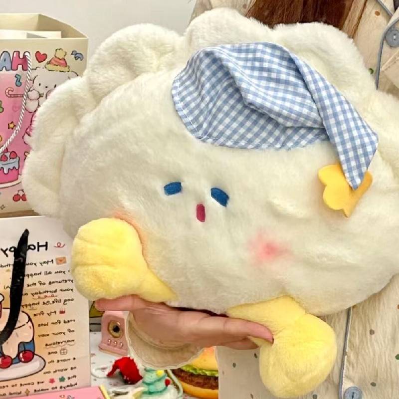 Плюшевая игрушка в виде лунного пельменя, мультяшная мягкая хлопковая милая кукла для детей и для подарка