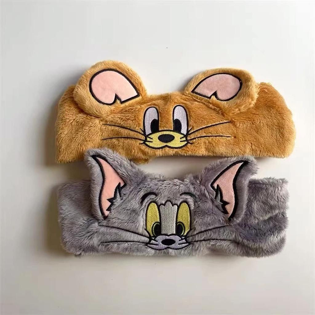 Тома и Джерри волосы волосы вода лицо ванна дамы [Набор 2] повязка, тюрбан, челка, макияж, поглощение, ванна, мягкий, пушистый, эластичный, полотенце, мытье, принадлежности,