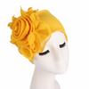 Women Elegant Side Large Flower High Elastic Fashion Cap