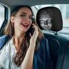 Дышащий Защитный Чехол на Автомобильное Сиденье 2 шт., Универсальные Чехлы на Подголовники, Защитный Чехол с Узором в Стиле Хоррор, Прочный Полиэстеровый Чехол, Эластичные Аксессуары для Салона для Всех