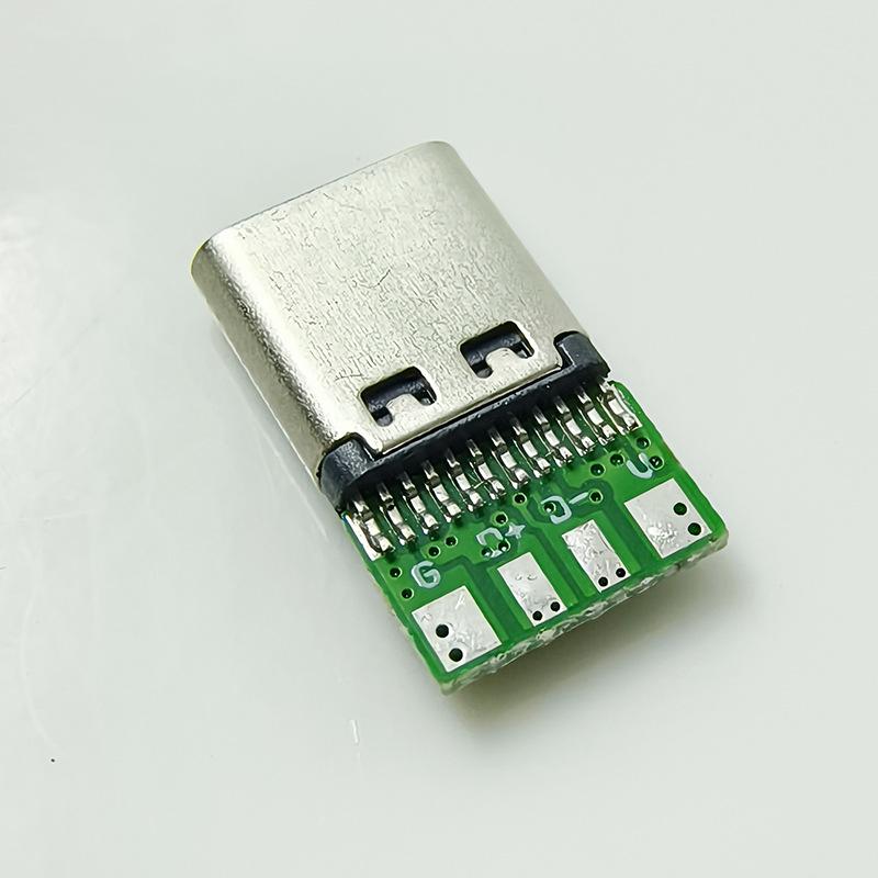 TYPE-C2P4P5P6P Solder Wire Female Connector, CC Pin Fast Charging Data Cable Test Board, PDUSB Socket, MICRO Female Header
