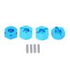 Aluminum Alloy RC Hex Mount Coupler Accessory Fit for ECX 2WD 1 10 RC Hobby CarBlue