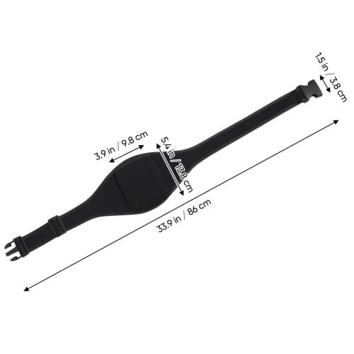 Ciieeo Adjustable Microphone Belt Pack, Adjustable Microphone Holster, for Theater, Speakers, Classic Black Corset