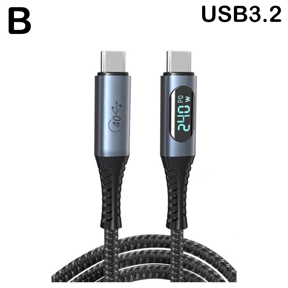 PD 240 Вт USB 4.0 3.2 Кабель USB C 8K 60 Гц Кабель для передачи данных Type C - C Pro 40 Гбит/с для MacBoo N1J3