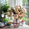 8 Heads Vintage Artificial Peony Flower Wedding Party Home Room Decoration Gift