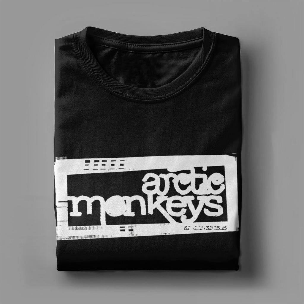 Arctic Monkeys T-Shirt Men Awesome Pure Cotton Tee Shirt Round Neck Short Sleeve T Shirt Gift Idea Tops