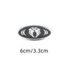 6x3.3см Наклейка-значок на центр руля автомобиля для KIA Stinger Sportage KX3 Ceed K7 K5 K3 R Forte Rio Soul АксессуарыVG9