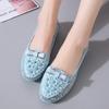 Женские кроссовки, мокасины с вышивкой, 2024, новые летние дышащие однотонные дизайнерские кроссовки, женские нескользящие повседневные женские туфли
