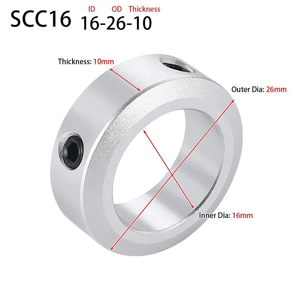 1Pcs 6-30mm Diameter Fixed Locking Limit Ring Aluminum Alloy Retaining Ring New Shaft Collar