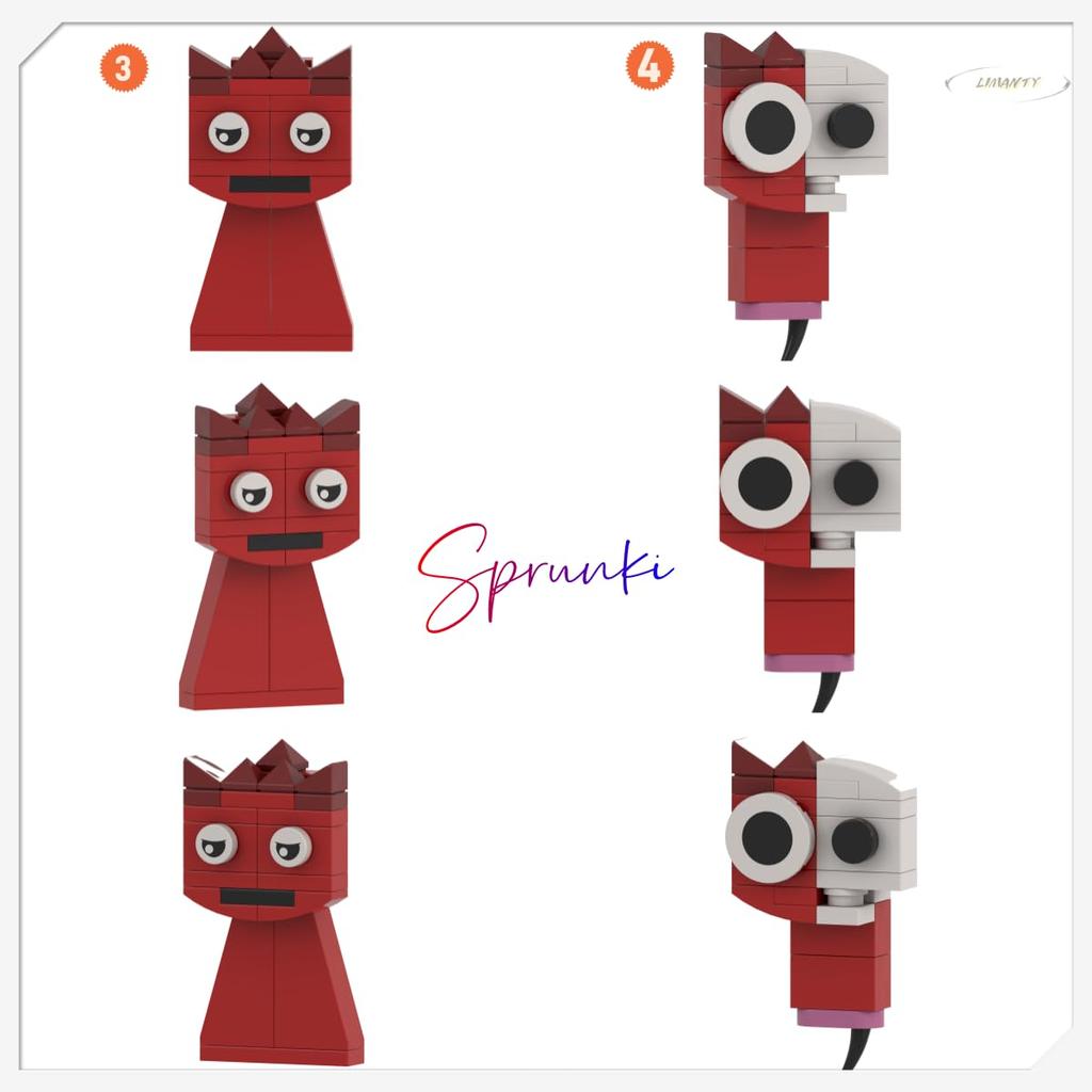 Sprunky Building Blocks Sprunki Blocks Sprunki Building Blocks Sprunki Blocks Кукольные товары Игрушки Игровые фигурки Building Blocks Поющий монстр Horror Game