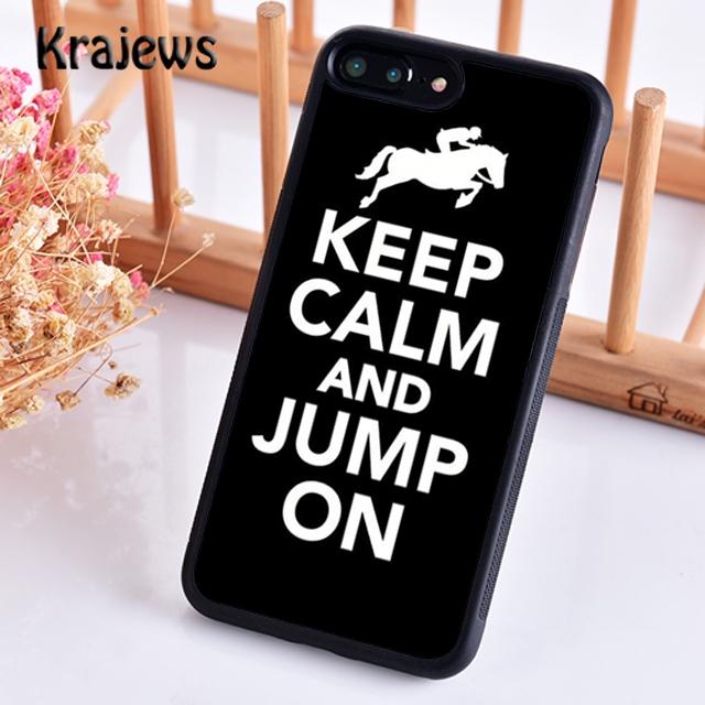 Krajews сохраняйте спокойствие и садитесь на лошадь Чехол для телефона для iPhone 17 Air 16 15 14 plus 12 pro max Fundas