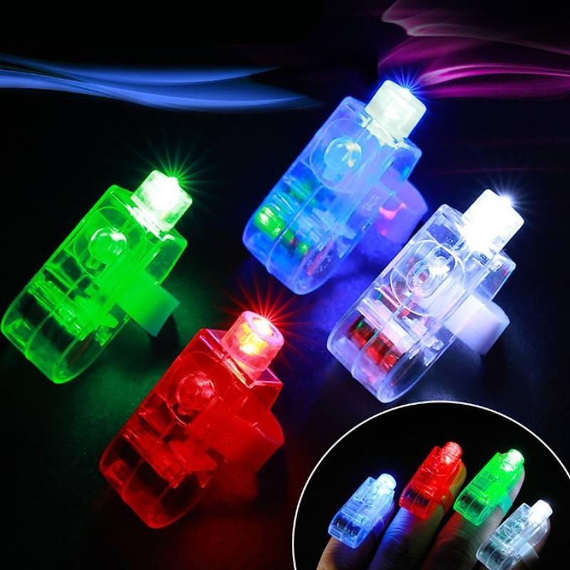 Bright Led Finger Lights Vibrant Laser Rings Perfect For Parties And Celebrations