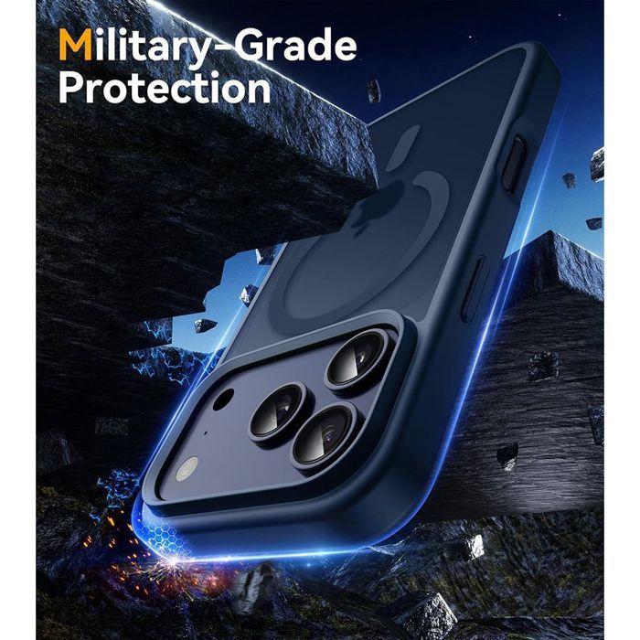 Coque de Protection - BOOLING - iPhone 17 Pro Max - Antichoc - Cercle Magnétique - Bleu Marine