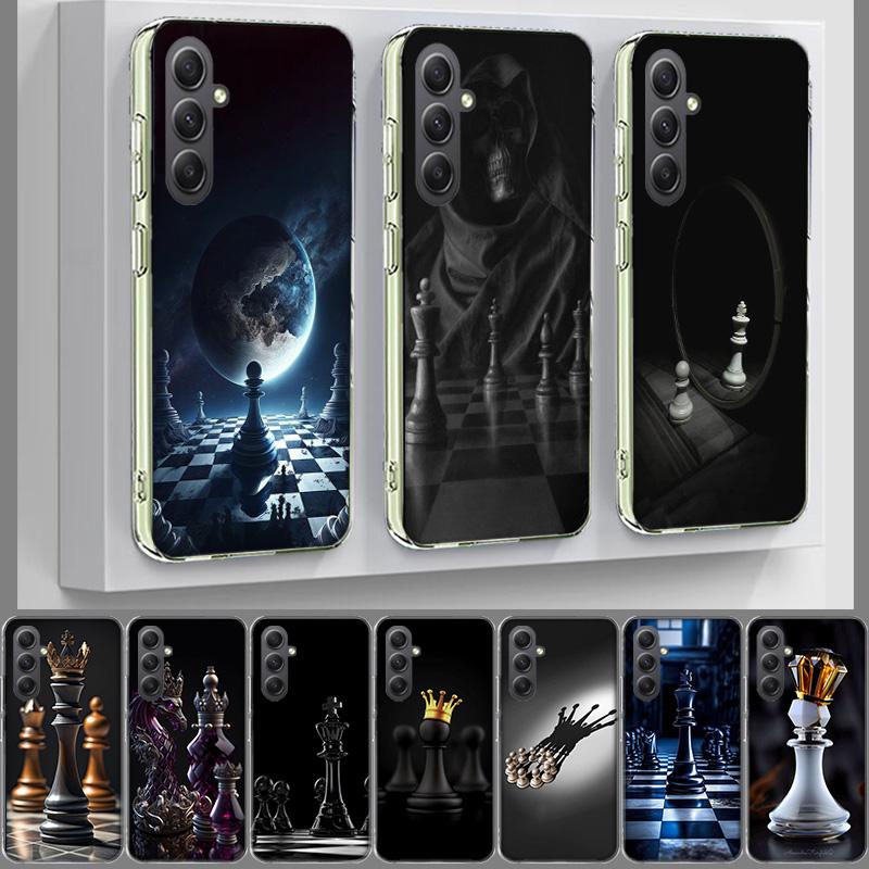 Competitive Chess Game Phone Case for Samsung A17 A37 A57 A07 A16 A26 A36 A56 A06 A02S A12 A22 A32 A52S A04S A14 A24 A34 A54 A03