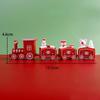 Christmas decoration ornament plastic train red 19.5CM