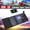 Наружные солнечные панели с USB-портом 20 Вт, портативное складное водонепроницаемое зарядное устройство для солнечной панели, внешний аккумулятор для телефона