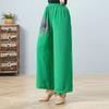 Summer Elastic Waist Wide Leg Pants Thin Print Fashion Women's Pants Straight Leg Oversized Pants
