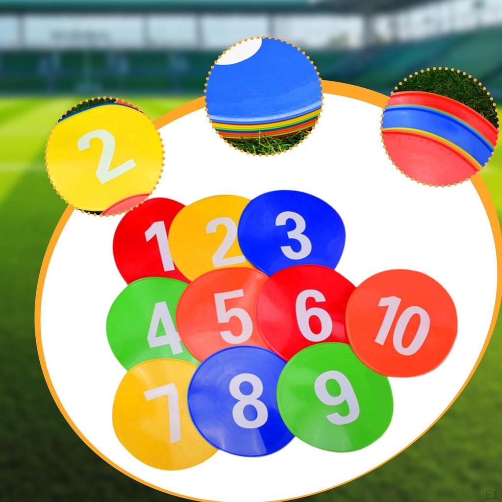 Плоские конусы для разметки поля для футбольных тренировок